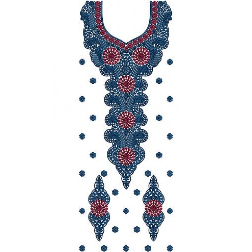 Indian Lovely Dress Embroidery Design 15838