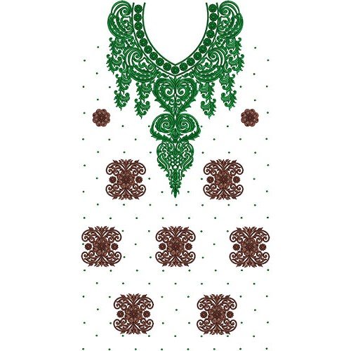 Fashionable Punjabi Salwar Kameez Embroidery Design 15843
