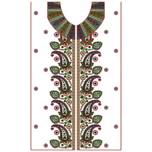 Ladies Dress Embroidery Designs 15964