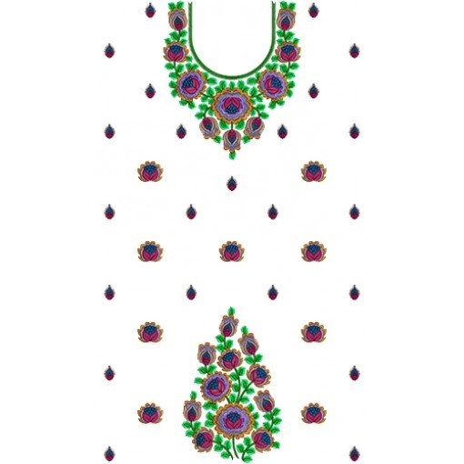New Whole Embroidery Dresses Design 15966