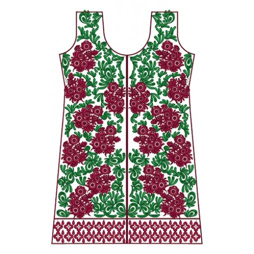 Indian Wear Dress Embroidery Design 16362