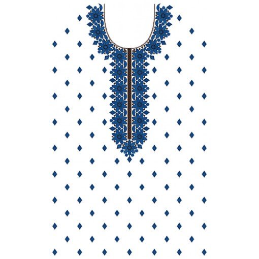 Heavy Embroidery Dress Design 16363