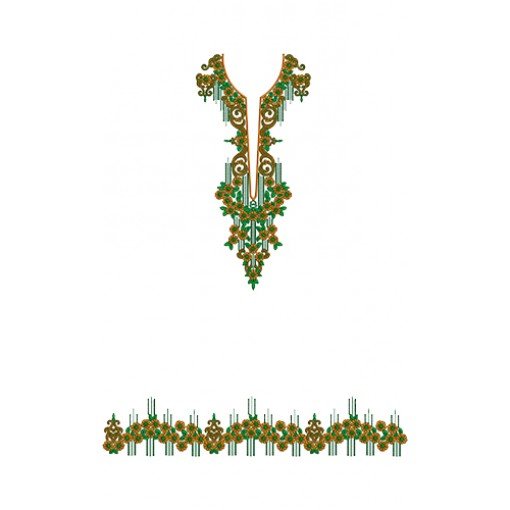 Embroidery Work Party Wear Dress 16364
