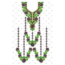 Banarasi dress Embroidery Design 16802