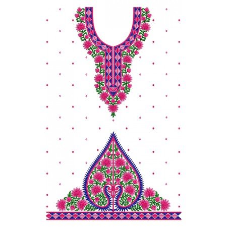 Gogeous Pink Punjabi Suit Embroidery Design