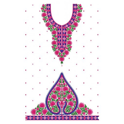 Gogeous Pink Punjabi Suit Embroidery Design