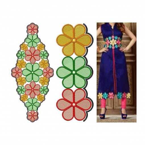 Bohemian Beach Dress Embroidery Design