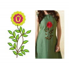 Velvet Kimono Embroidery Dress Design