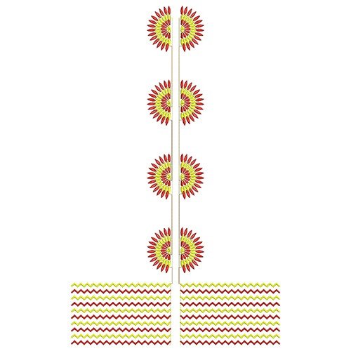 Short Lawn Kurti Embroidery Design