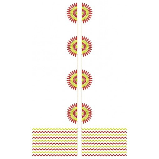 Short Lawn Kurti Embroidery Design