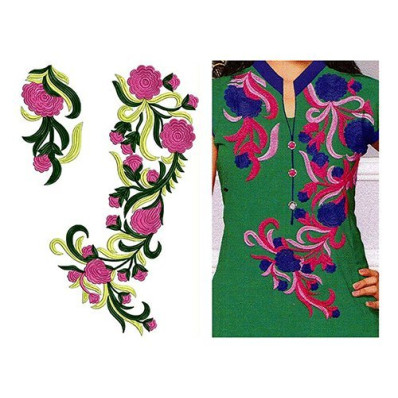 Neck Embroidery Designs For Kurtis