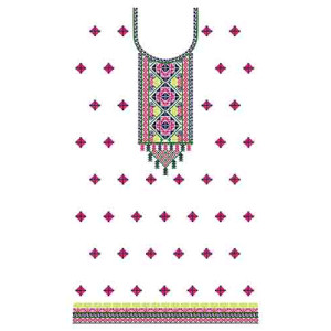 Northern India Traditional Dress Embroidery Design