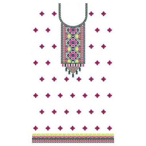 Northern India Traditional Dress Embroidery Design