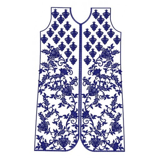 Women Custom Dress Embroidery Design