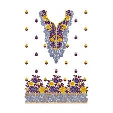Girls Fancy Dress Embroidery Design