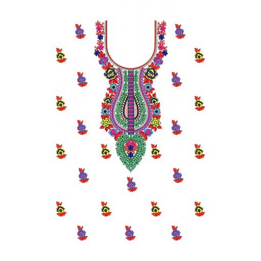 New Daratista Dress Embroidery Design