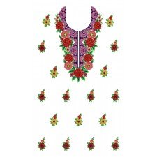 Innovative Ball Gown Dress Embroidery Design