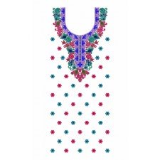 Arabic Vestido Dress Embroidery Design