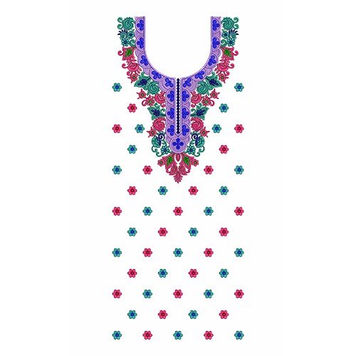 Arabic Vestido Dress Embroidery Design