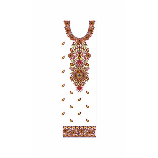 Women Wedding Dress Embroidery Design