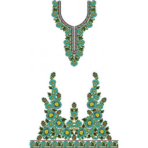 New Dress Embroidery Design 18267