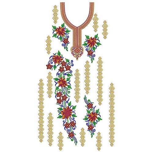 New Dress Embroidery Design 18386