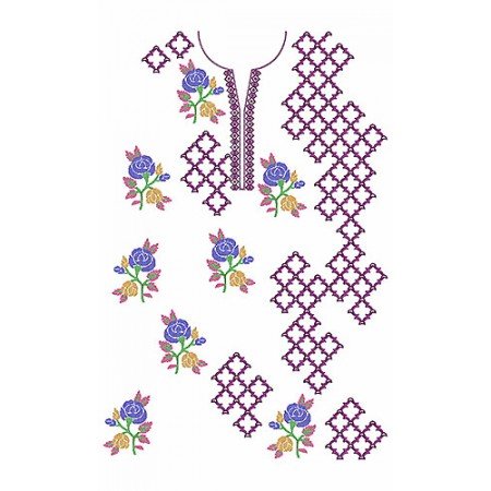 New Dress Embroidery Design 18389