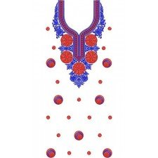 Dress Embroidery Design 19595
