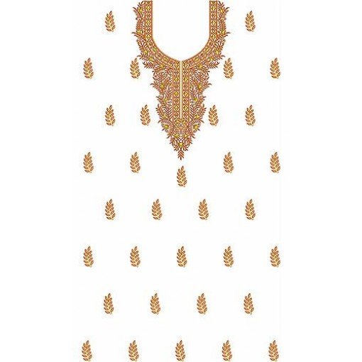 Dress Embroidery Design 19596