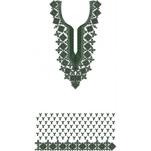 Dress Embroidery Design 20519