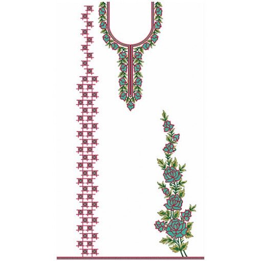 Kashmiri Machine Embroidery Design 21932