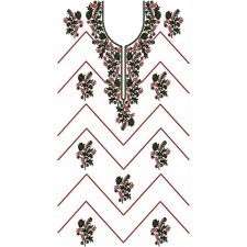 New Dress Embroidery Design 22046
