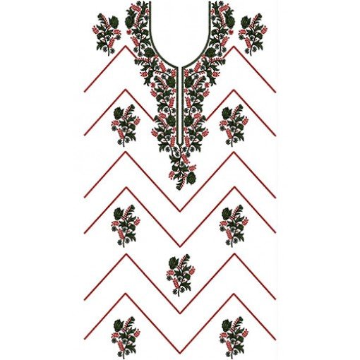 New Dress Embroidery Design 22046
