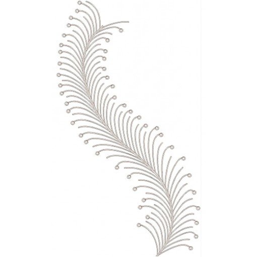 Like Peacock Feather Embroidery Design 22292