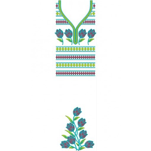 New Dress Embroidery Design 22384