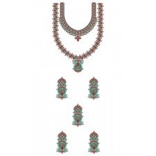 Nigeria Dress Embroidery Design 22852