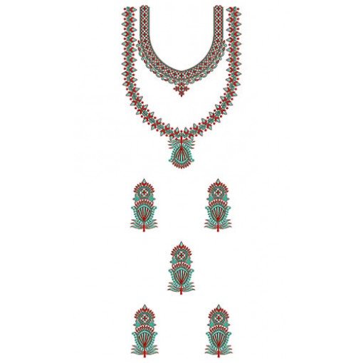 Nigeria Dress Embroidery Design 22852