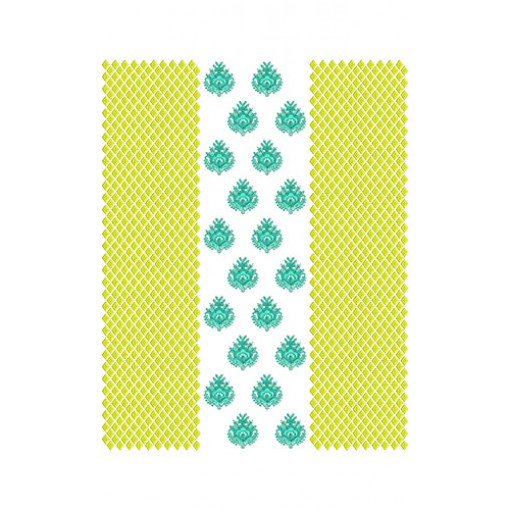 Flower Triangle Dress Embroidery Design 22853