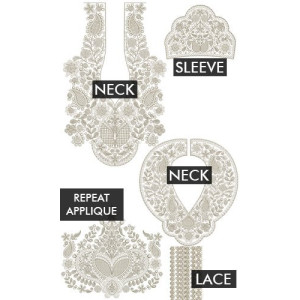 Macedonian Full Caftan Embroidery Design 25955