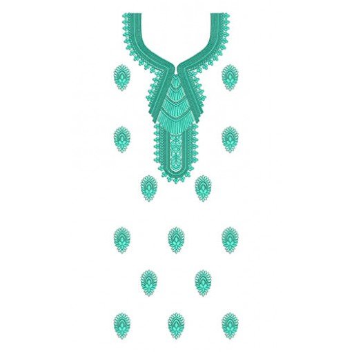African Bazin Embroidery Design 22941