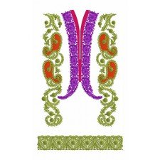 Dress Single Embroidery Design 500429
