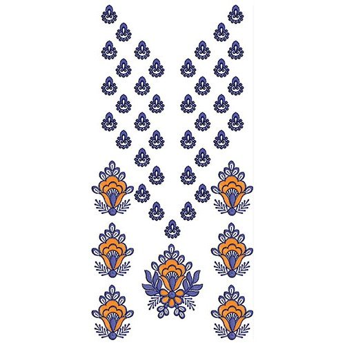 Mexican Dresses Embroidery Design 23042