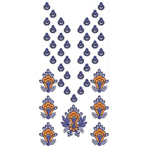 Mexican Dresses Embroidery Design 23042