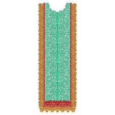Embellished Black And Gold Vintage Indian Dress Embroidery 23043