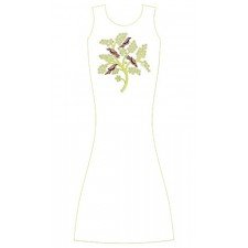 Spring Bird Dress Embroidery Design 23090