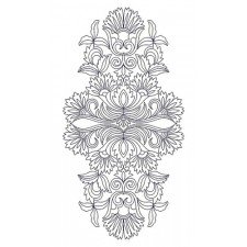 Back Patch Dress Design 23093