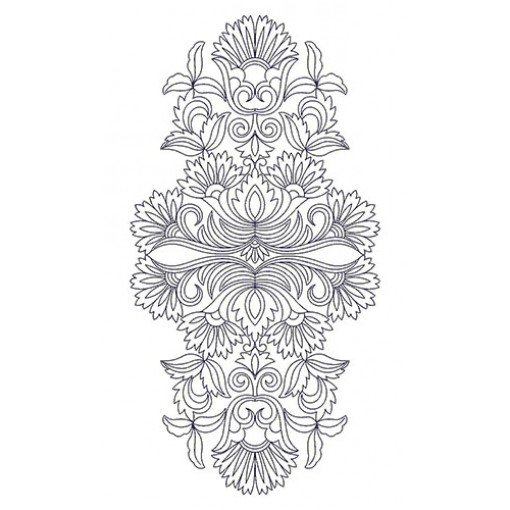 Back Patch Dress Design 23093
