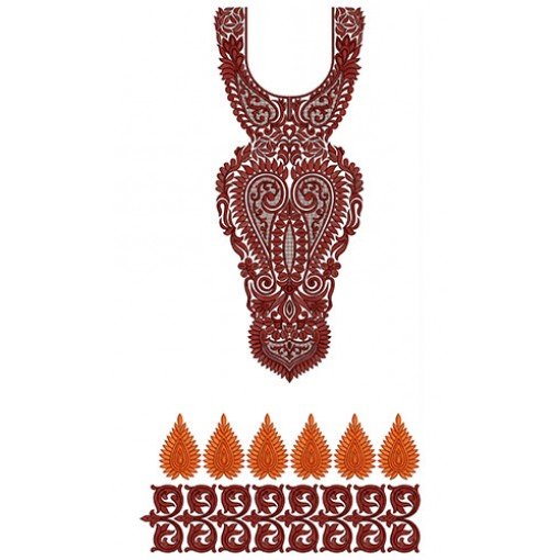Arabic Jalabiya Caftan Kurti Neck & Belt Design