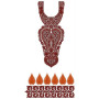 Arabic Jalabiya Caftan Kurti Neck & Belt Design