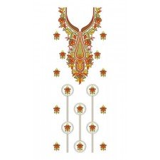 Best Multani Dress Embroidery Design 23199
